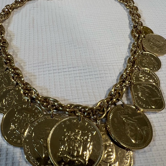 Franklin Mint Golden Caribbean Coins Necklace - Picture 7 of 10